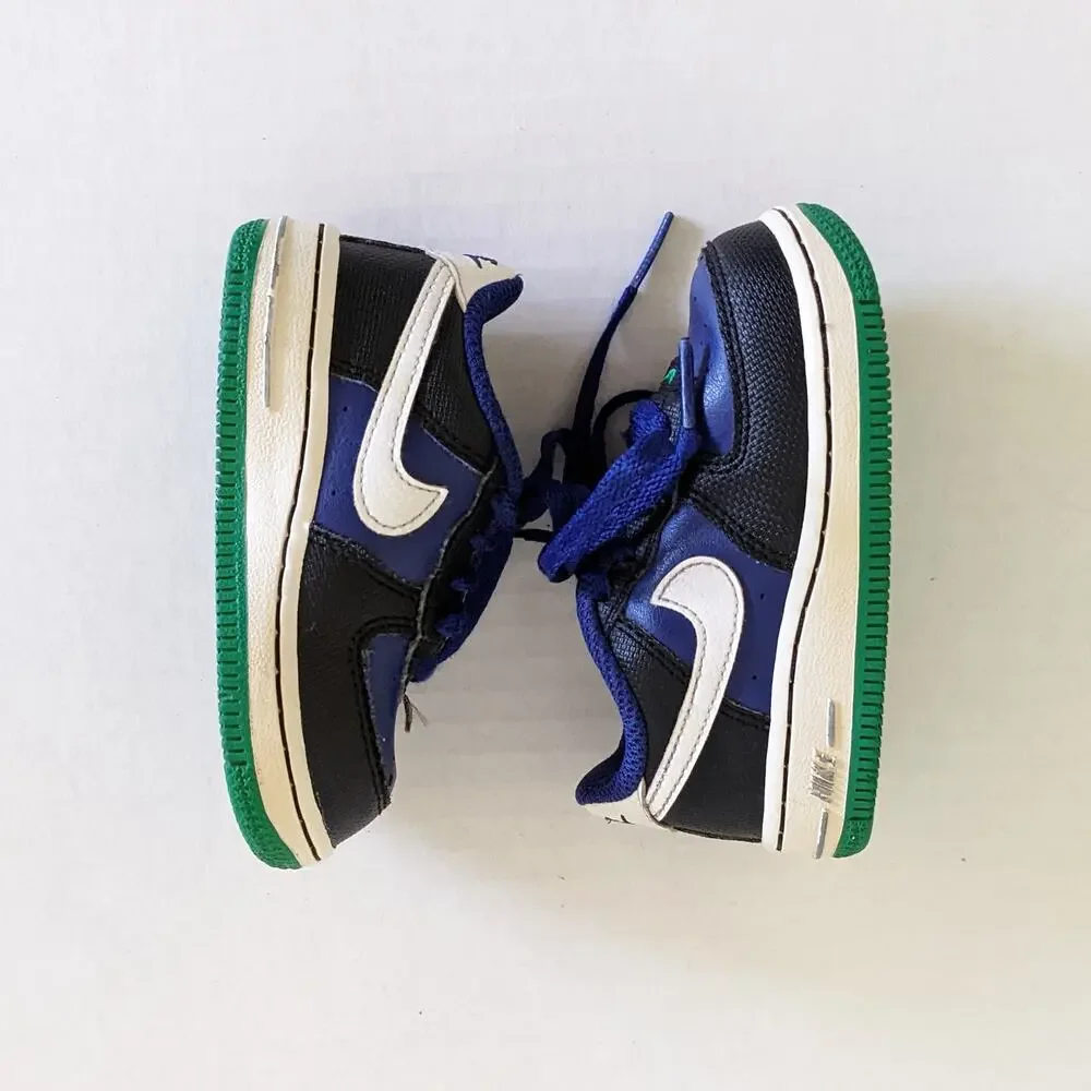 Nike Air Force 1 Size 5.5C Sneakers Retro Deep Royal Blue/Black 314194-415